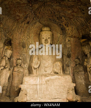 Buddha in Grotte di Yungang,Cina Foto Stock