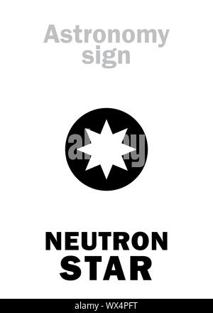 Astrologia: stella di neutroni (collassata Stella morta) Foto Stock