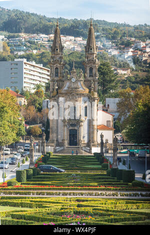 Chiesa rococò di Guimarães Foto Stock