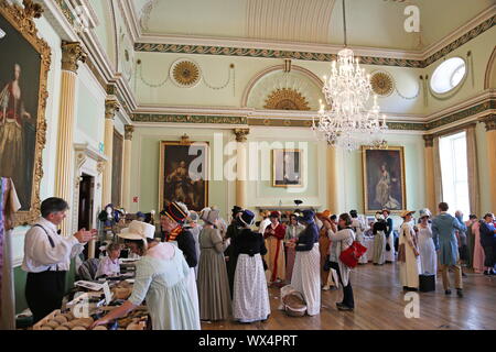 Festival Fayre, Jane Austen Festival, Guildhall, bagno, Somerset, Inghilterra, Gran Bretagna, Regno Unito Regno Unito, Europa Foto Stock