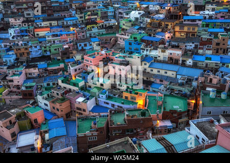 Busan gamcheon cultura villaggio tramonto Foto Stock