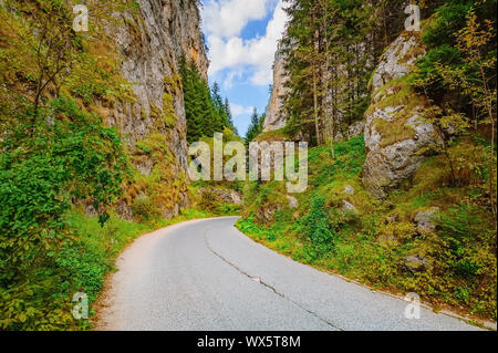 Strada di montagna Rhodope Foto Stock