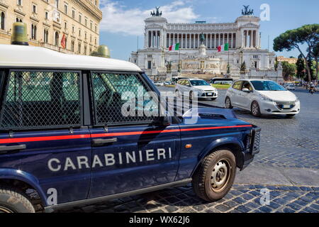 Roma, Piazza Venezia Foto Stock