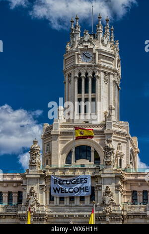 Madrid, Palacio de Cibeles Foto Stock