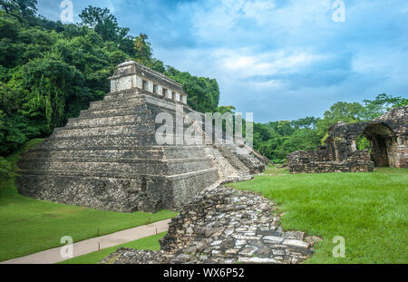 Rovine di Palenque, Chiapas, Messico Foto Stock