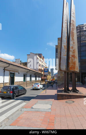 Bogotà monumento di Luis Angel Arango library Foto Stock