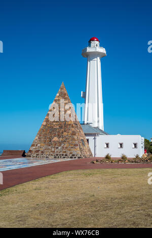 La piramide e faro del Donkin riserva in Port Elizabeth, Sud Africa Foto Stock