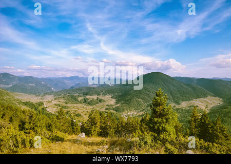 Monti Rodopi in Bulgaria Foto Stock