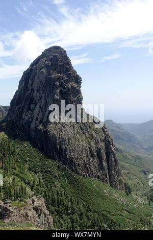 Los Roques monumento naturale sull'isola delle Canarie di La Gomera Foto Stock