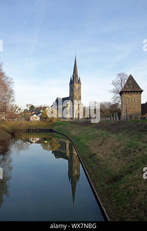 La chiesa cattolica di San Sturmius a Rinteln Foto Stock