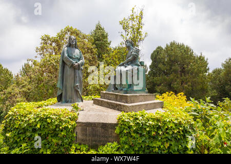 Bogotà statua raffigurante Gesù condannato a morte sulla montagna Monserrate Foto Stock