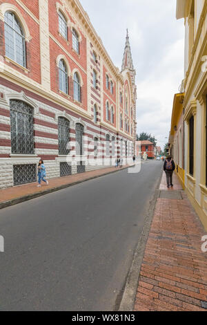 Bogotà signora del santuario di Carmen Candelaria district Foto Stock