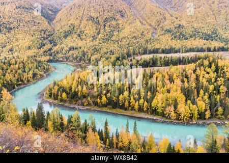 Paesaggio autunnale di kanas Foto Stock