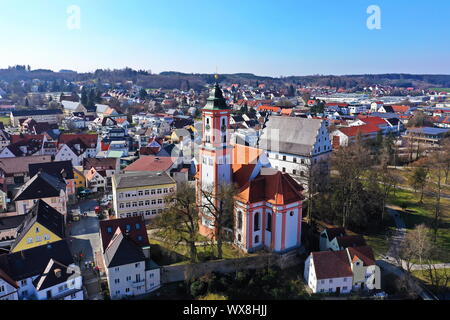 Krumbach è una città in Baviera Foto Stock