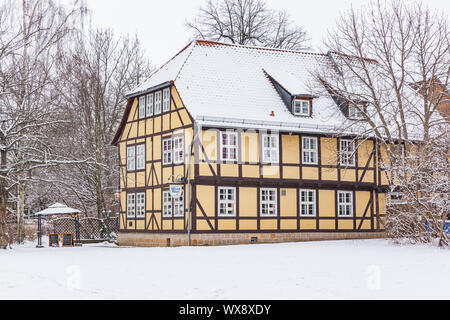 Sito del Patrimonio Mondiale Quedlinburg impressioni della Città Vecchia Foto Stock