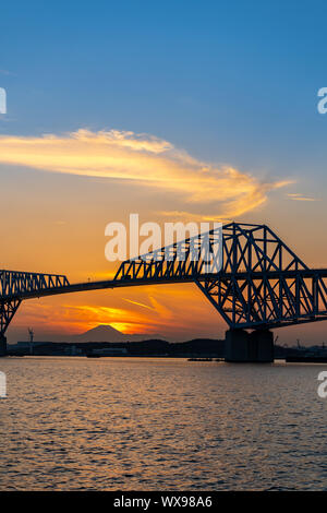 Diamond Fuji Tokyo Gate Bridge Foto Stock