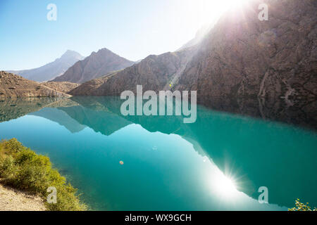 Fann Montagne Lago Foto Stock