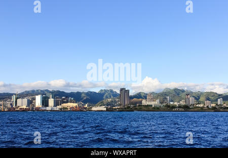 Honolulu paesaggi costieri Foto Stock