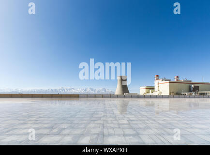 Pulire la centrale termica Foto Stock