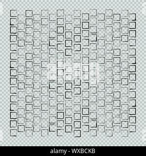 I rettangoli sfondo. Raccolta di rettangolo geometrico frontiere vuota. Illustrazione Vettoriale. Illustrazione Vettoriale