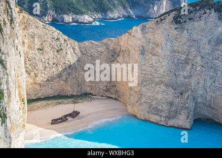 Relitto di una nave di contrabbandieri nel naufragio Cove Foto Stock