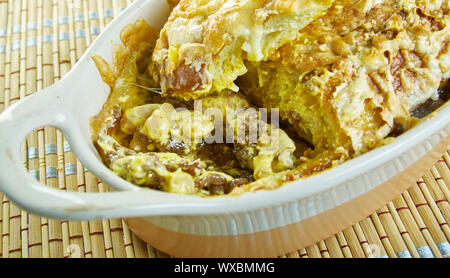 Peperoncino Cornbread Casseruola Foto Stock