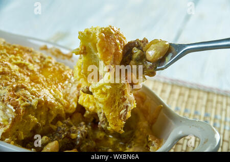 Peperoncino Cornbread Casseruola Foto Stock