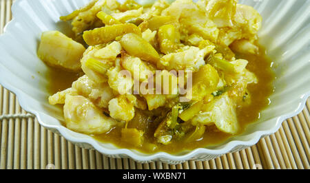 Sud indiana curry nasello Foto Stock