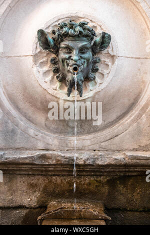 Fontana di Bacco in Marche Italia Foto Stock