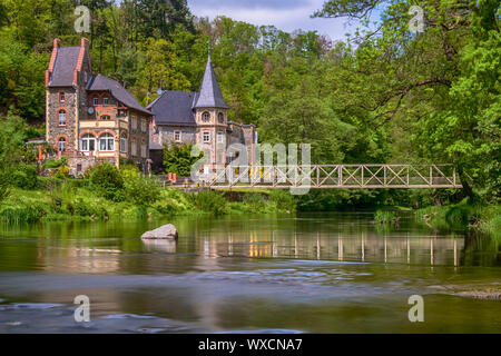 Treseburg in Bodetal valle Harz Foto Stock