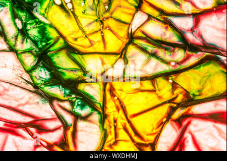 Abstract texture colorate. Colorato sfondo decorativo. Luminose acquerello su carta sgualcita. Foto Stock