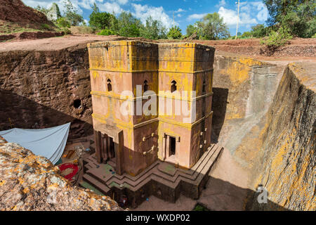 Chiesa di San Giorgio Lalibela Etiopia Foto Stock