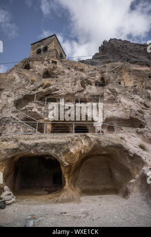 Grotta vardsia città vecchio insediamento Foto Stock