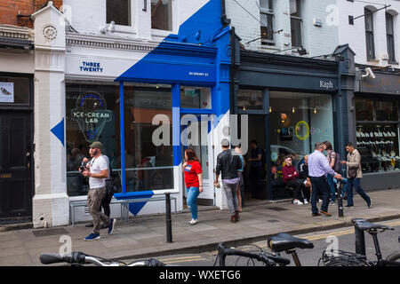 Tre venti Gelati Lab, Drury Street Dublin 2, Irlanda Foto Stock