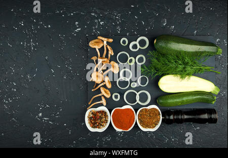 Zucchine fresche Foto Stock