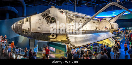 Cape Canaveral, in Florida, Stati Uniti d'America - Servizio navetta all'interno del Centro Spaziale Kennedy Foto Stock