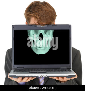 Gli effetti dannosi di computer - collage Foto Stock