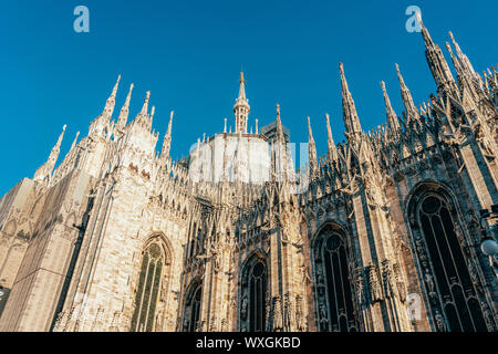 Milano, Italia - 30 Maggio 2019: il Duomo di Milano (Duomo di Milano), uno dei più visitati simbolo della città è la chiesa più grande in Italia Foto Stock