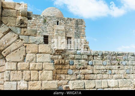 Crociati Castello del Mare di Sidone Saida nel Libano meridionale medio oriente Foto Stock