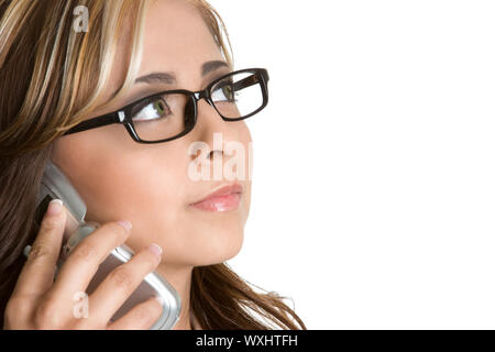 Telefono Donna Foto Stock
