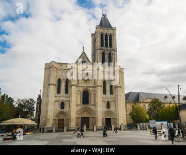 Parigi, Francia - 02 ottobre 2018:La Saint Denis cattedrale. Foto Stock