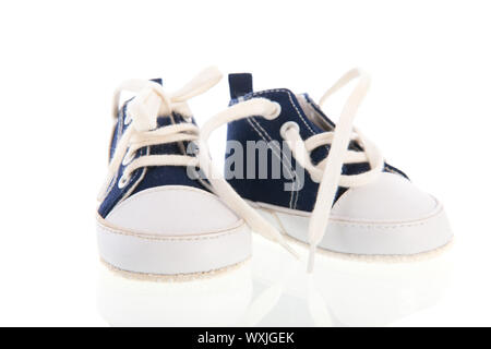 Baby sport calzature isolate su sfondo bianco Foto Stock