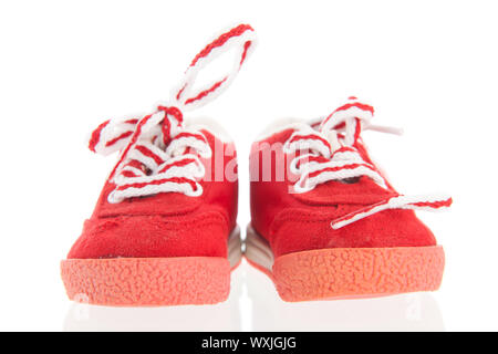 Baby sport calzature isolate su sfondo bianco Foto Stock