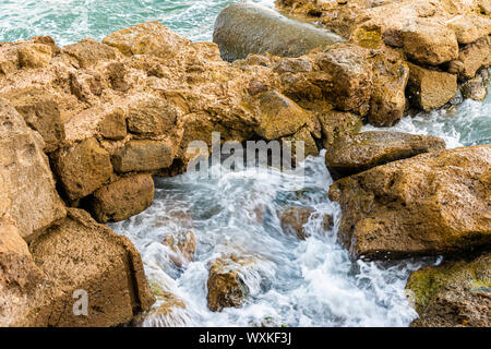 Crociati Castello del Mare di Sidone Saida nel Libano meridionale medio oriente Foto Stock