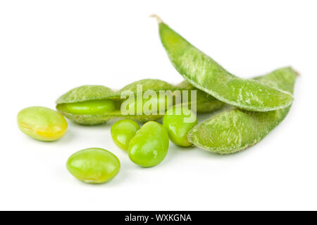 Edamame fagioli di soia decorticati e con cialde Foto Stock