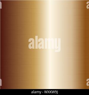 Realistico di lamina di oro sfondo texture. metallo modello di gradiente per la golden frontiera, telaio, modello di nastro Illustrazione Vettoriale