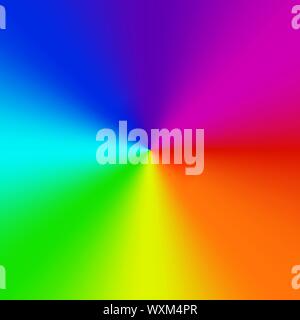 Gradiente radiale rainbow background. Illustrazione Vettoriale . Modello per la progettazione Illustrazione Vettoriale