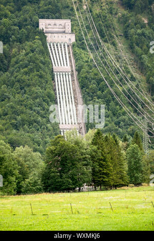 Un'immagine dell'acqua power plant Walchensee Baviera Germania Foto Stock