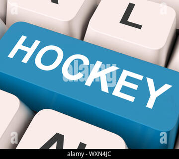 Chiave di hockey sul significato della tastiera o del Gioco Sport Foto Stock