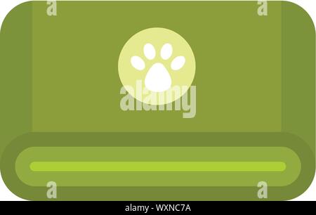 Pet icona di asciugamani. Illustrazione piana di pet asciugamano icona vettoriali per il web design Illustrazione Vettoriale